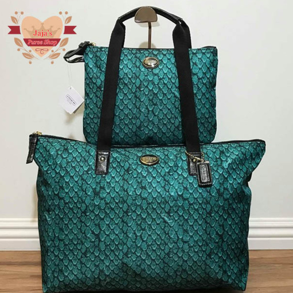 🥝Coach Signature Bag & Snap Pouch🥝 - Picture 1 of 8
